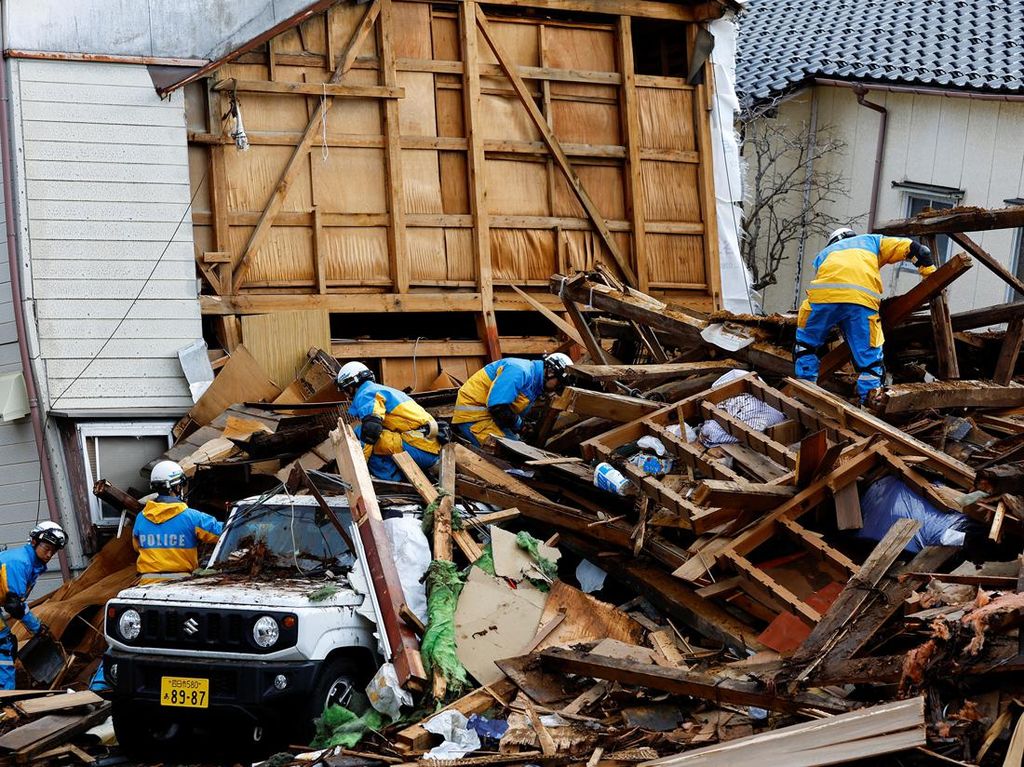 Korban Tewas Gempa Jepang Bertambah Jadi 161 Orang, 103 Masih Hilang